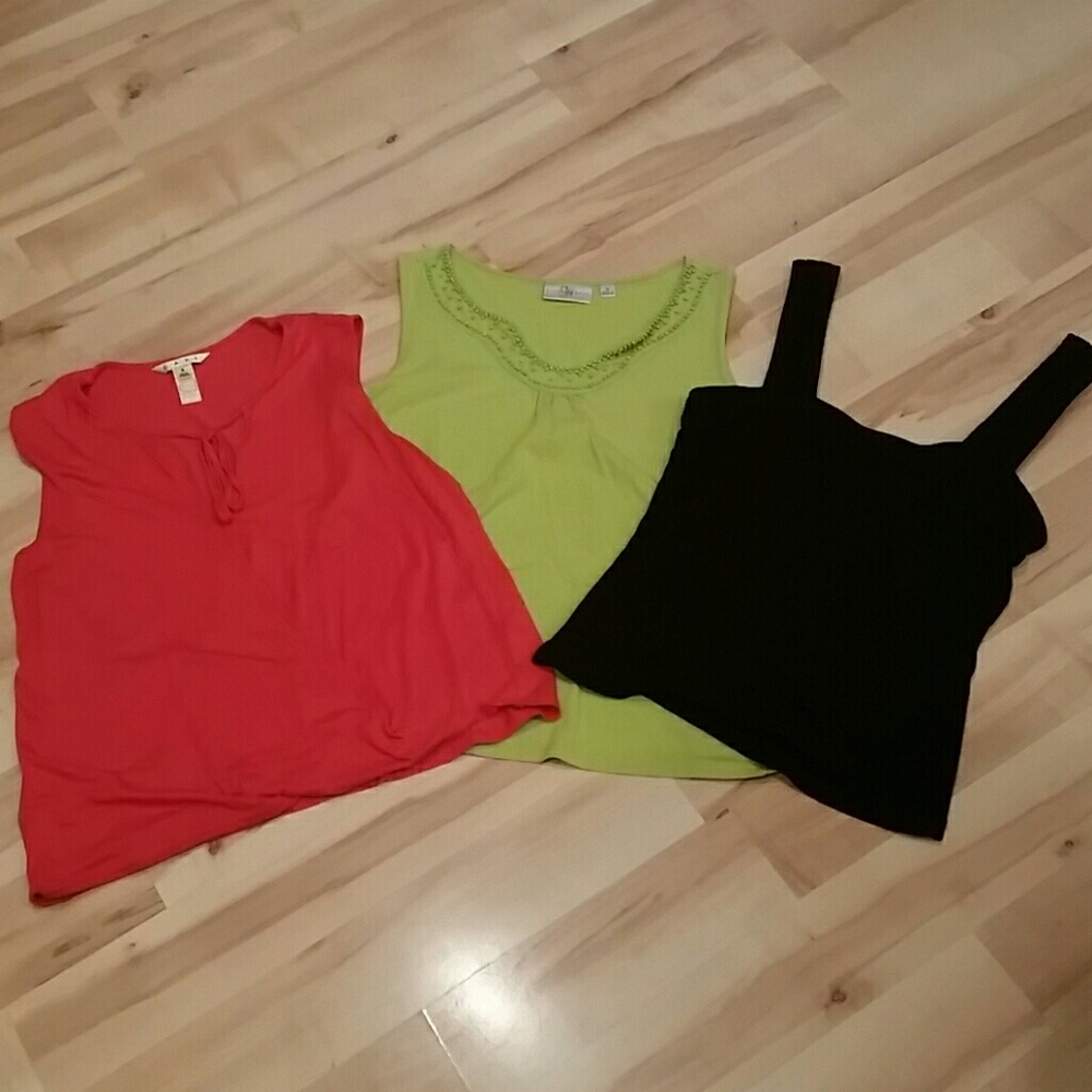 Lot of 3 shirts Cabi, Studio Works, Tribal